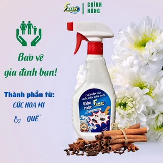 Thuốc xịt kiến, muỗi, gián, diệt côn trùng thảo mộc hương Quế tự nhiên Faster 500ml