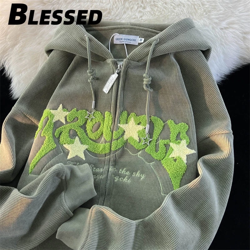 Blessed Áo Khoác hoodie áo khoác nữ zip hoodie Fashion Thanh lịch Popular casual WWY23B09M4 45Z231106