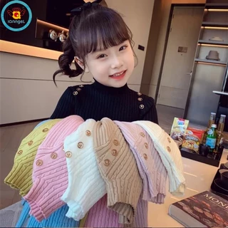 Iq Áo sweater Chui Đầu Cổ Lọ Cỡ Lớn Thời Trang Cho Bé Trai Và Bé Gái