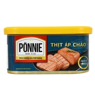 [Hộp 200g] THỊT ÁP CHẢO NẠC VÂN HOA Ponnie [Korea] MASAN Canned Meat - DATE MỚI 2025