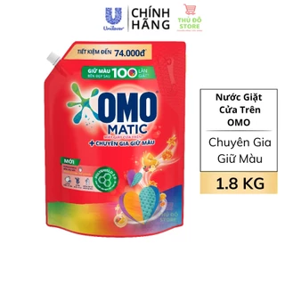 Nước Giặt OMO Matic Cửa Trên Chuyên Gia Giữ Màu - Túi 1.8KG