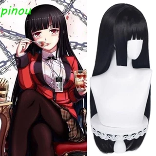 Tóc Giả pinou Jamami yumeko Màu Đen Chịu Nhiệt Độ Cao Hóa Trang Tiệc cosplay Cho Nữ