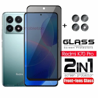 Kính Cường Lực Bảo Vệ camera 2 Trong 1 Chống Nhìn Trộm Cho redmi k70 pro k70pro k70 e k70e redmik70pro