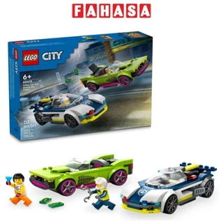 Đồ Chơi Lắp Ráp Xe Cảnh Sát Truy Đuổi Tội Phạm - Police Car And Muscle Car Chase - Lego City 60415 (213 Mảnh Ghép)