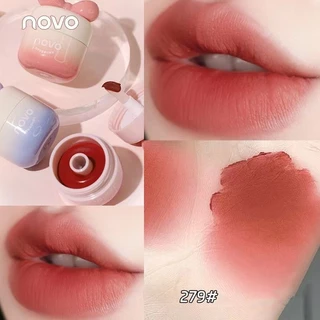 Novo Son Môi Màu Lì Chống Nước Không Dính Cốc Tiện Dụng