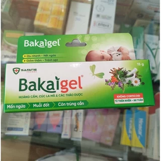 Kem bôi da giảm ngứa và k ích ứng Bakaigel 15g (tube)