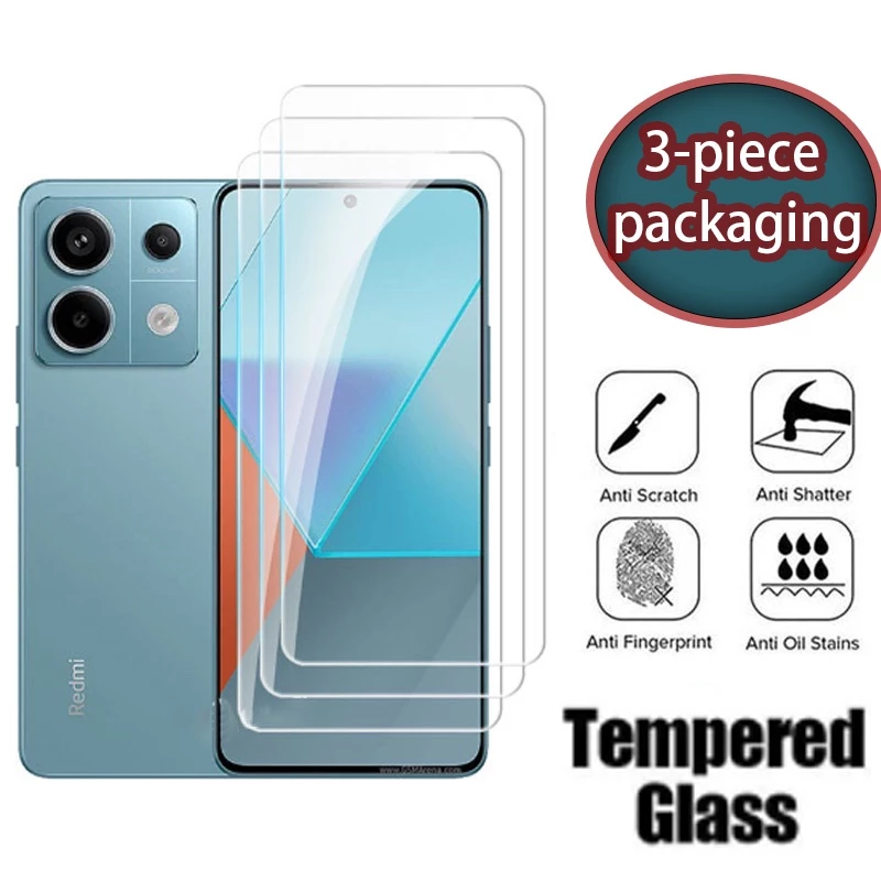 Set 3 Kính Cường Lực 9D Bảo Vệ Màn Hình Trong Suốt Cho Xiaomi Redmi note 13 Pro 5G note13 13Pro note13pro 4G poco X6