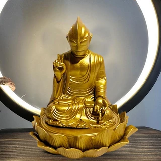 Tượng Phật ultraman Ngồi Điều Chỉnh Siêu Nhẹ Trang Trí Xe Hơi
