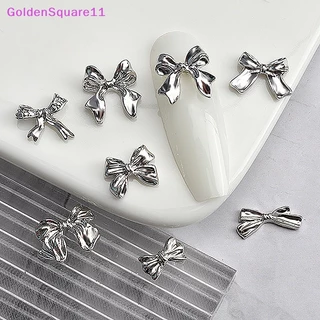 Set 10 Phụ Kiện Trang Trí Móng Tay 3D Hình Nơ Đính Đá Xinh Xắn