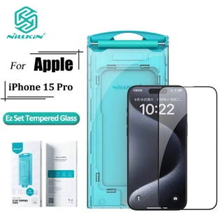 Set Kính Cường Lực Toàn Màn Hình Kèm 1 Dụng Cụ Lắp Đặt NILLKIN EZ Cho iPhone 15 Pro