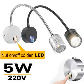 Đèn tường LED công suất 5W, Bóng đèn chiếu rọi điểm Soi tranh trang trí, Đọc sách, học tập, Làm việc - DW010