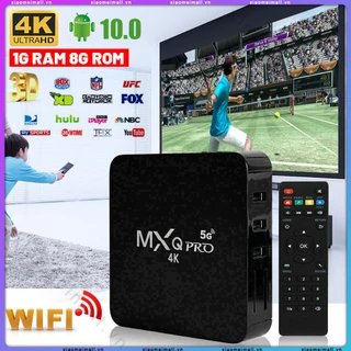 Android TV Box Mxq Pro 4K Bộ Chuyển Đổi Kỹ Thuật Số Thông Minh Hộp Chuyển Đổi Âm Thanh Wi-Fi Television MXQPRO 5G Smart Tivi Box  (xiaomeimall)