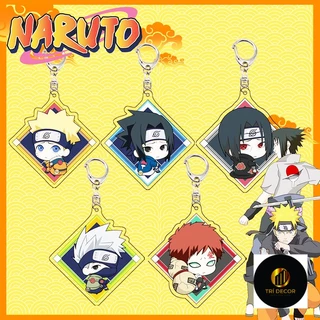 Anime Acrylic Trong Suốt Móc Khóa Acrylic Naruto Naruto Itachi Sasuke Móc Khóa Mặt Dây Chuyền