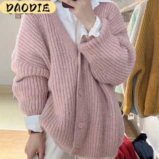 DAODIE Áo Len áo khoác cardigan áo cardigan Thời trang hàn quốc WMY2390RKH 37Z230912