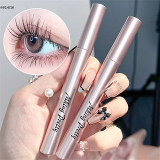 Mascara Sợi Tơ 4d Đầu Cọ Nhỏ Uốn Cong Lông Mi Kháng Nước Nhanh Khô Màu Nâu / Đen