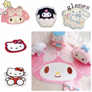 Glenes Thảm Lông Xù Dày Dặn Mềm Mại Họa Tiết Hoạt Hình melody kitty Đáng Yêu Trang Trí Phòng Khách