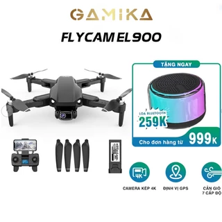 Flycam EL900 PLUS, máy bay điều khiển từ xa, flycam mini với GPS theo dõi, hình ảnh 4K, Quay trở lại điểm cất cánh GD460