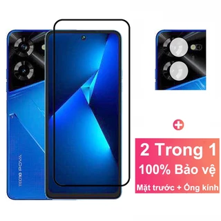 Kính Cường Lực Bảo Vệ camera 2 Trong 1 9d tecno pova 5 tecno pova 5 4 pro 4g 5g