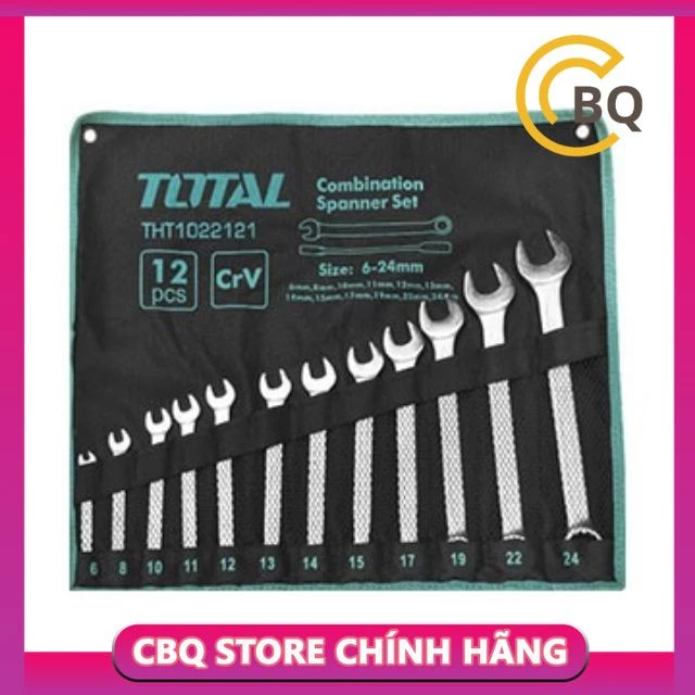 Bộ cờ lê vòng miệng total 6---24mm total THT1022121 CBQs