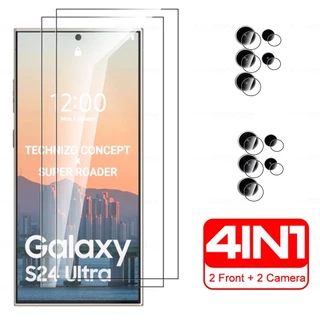 Kính Cường Lực 4 Trong 1 Bảo Vệ Ống Kính samsung galaxy s24 ultra s24 ultra s 24 plus s24ultra