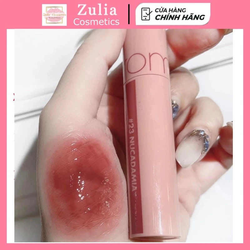 [sẵn] [FREE SHIP] Son Romand Juicy Tint 23 Nucadamia căng mọng môi [tặng móc khóa]