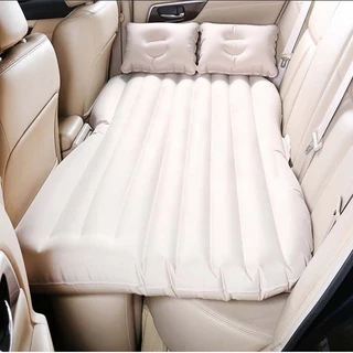 XẢ LỖ! Đệm giường hơi trên xe ô tô dùng cho xe 4-5-7 chỗ phủ nhung mềm mại kèm theo phụ kiện bơm điện và bộ gối miếng vá