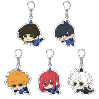 Móc khoá Japan Anime Blue Lock in 2 mặt rõ nét nhựa Acrylic Phụ kiện trang trí chibi cute