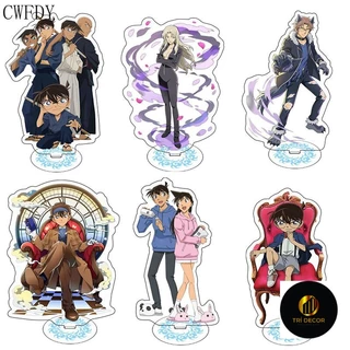 Mô hình Standee Thám Tử Lừng Danh Conan Anime Hình Acrylic Đứng Shinichi Ran Anime Chibi decor góc học tập để bàn