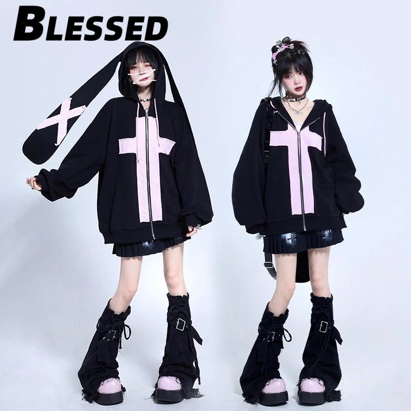 Blessed Áo Khoác hoodie áo khoác nữ zip hoodie fashionable Popular Thanh lịch Thoải mái WWY239129J37Z230914