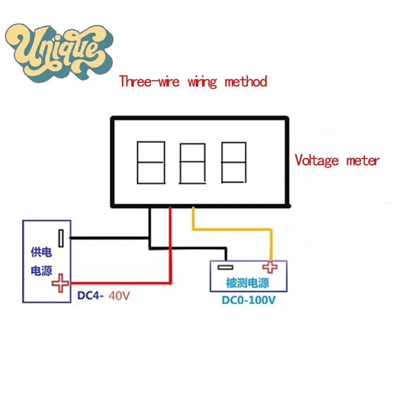 Vôn Kế Kỹ Thuật Số dc0-100v Màn Hình led Xanh Lá Kỹ Thuật Số Siêu Nhỏ 0.28 inch Có Thể Điều Chỉnh Điện Áp Dc0.28 inch Mới