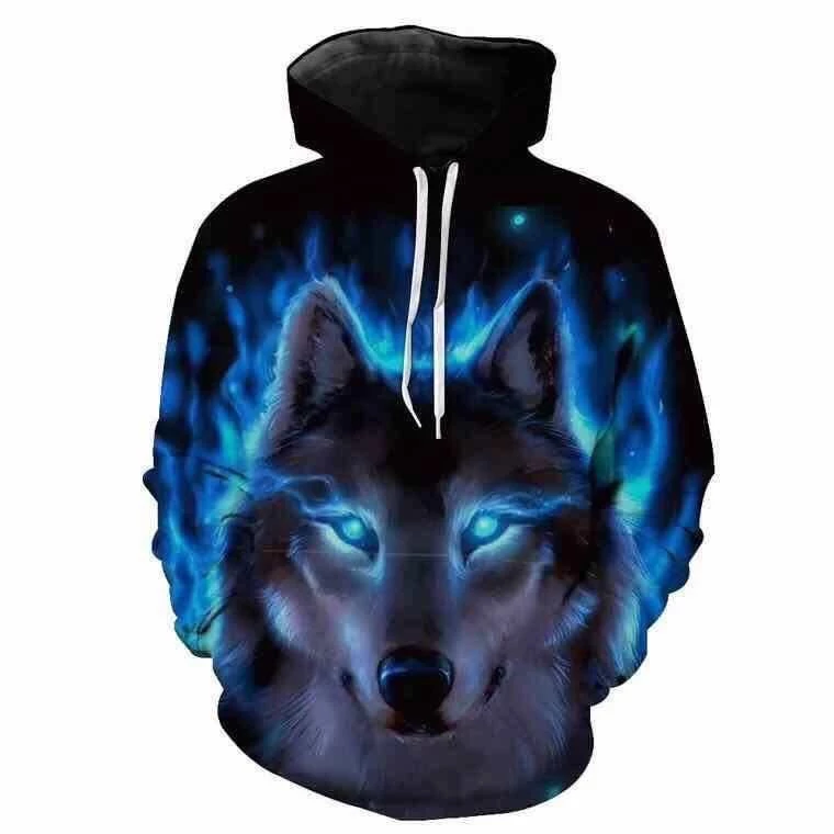 Áo hoodie Dáng Rộng In Họa Tiết 3d Thời Trang Xuân Thu Cho Nam