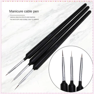 Monja 3 cái/1 Bộ Nail Art Kéo Dây Chức Năng Nail Pen Hook Edge Flower Siêu Mỏng Trị Liệu Bằng Ánh Sáng Nail Brush Công Cụ Làm Móng Tay Cho Cửa Hàng Nail TOGO