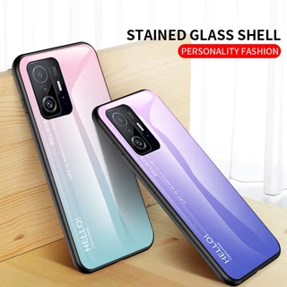 Ốp Điện Thoại Kính Cường Lực Màu gradient Cho xiaomi 11t pro xiaomi11t pro