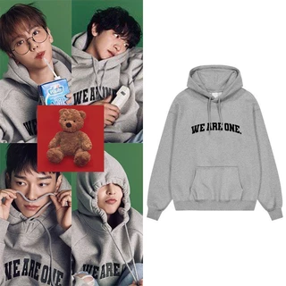 Áo hoodie exo baekhyun chanyeol sehun Dáng Rộng Thời Trang Đường Phố Giản Dị Dành Cho Nam Nữ Phiên Bản Hàn Quốc we are one