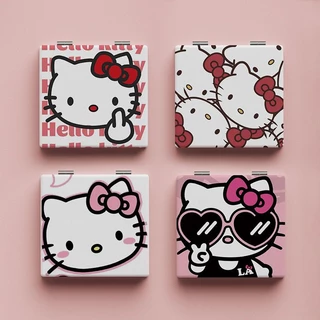 SANRIO Gương Trang Điểm Hai Mặt Gấp Gọn Họa Tiết Hello Kitty Cinnamoroll Kuromi My Melody