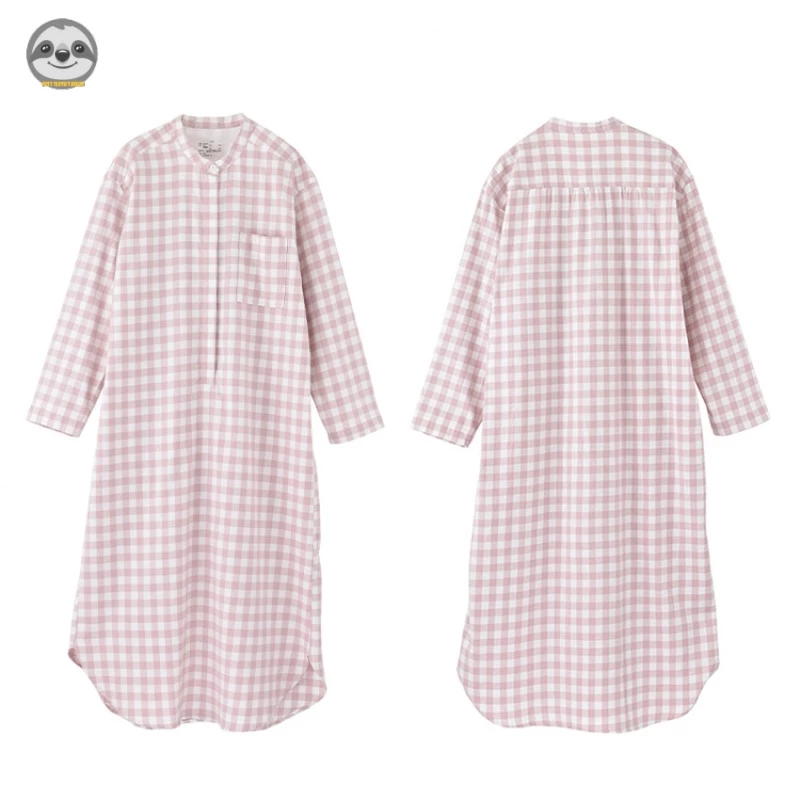 Váy Ngủ flannel / Đầm Bầu Hai Mặt Phong Cách muji Nhật Bản