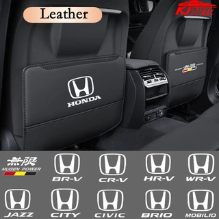 HONDA 1 Miếng Đệm Da Chống Trầy Xước Cho Ghế Sau Xe Hơi city Cici fit jazz hrv brv crv Wrx brio accord lead Mobil type r s