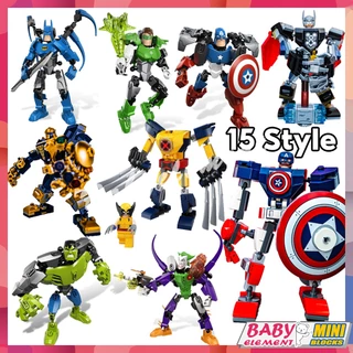 Moc Mô Hình Đồ Chơi Lắp Ráp Siêu Anh Hùng marvel spiderman captain america 1 minifigure (50 + Cái)