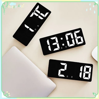 [COD] Đồng hồ báo thức kỹ thuật số phòng ngủ Đồng hồ để bàn có đồng hồ LED nhiệt độ Đồng hồ điện tử Hiển thị ngày với màn hình lớn Trang trí nội thất Đồng hồ văn phòng tại nhà 【Lmlife】