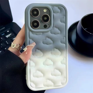 Sang Trọng Ốp Điện Thoại silicone Mềm Chống Sốc Màu gradient Cho iphone 15 14 13 12 11 pro max ixs max xr xs