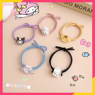 Anime Sanrios Phụ Kiện Tóc Cho Trẻ Em Kẹp Tóc Hoạt Hình Cinnamoroll Kuromi My Melody Dây Buộc Tóc Thời Trang Cho Bé Gái Dễ Thương [COD]