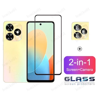 Kính cường lực Tecno Spark 20 Pro cho Tecno Spark Go 2024 2023 20 20C 10 Pro Pova 5 4 Pro 3 2 Camon 20 Pro 5G 4G 2 trong 1 Ống kính máy ảnh Kính bảo vệ màn hình Phim kính bảo vệ