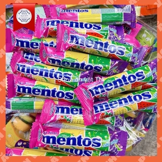 [DATE MỚI] Kẹo nhai Mentos cầu vồng hương trái cây tổng hợp thỏi 10g