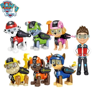 Bộ 7 / 8 Món Đồ Chơi Búp Bê Paw Patrol Ryder Skye Dễ Thương Cho Bé