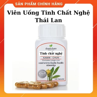 [Chính hãng nội địa Thái] Kamin-chun –Viên uống Nghệ Thái Lan (hộp 100 viên)