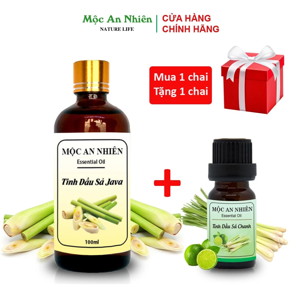 [Quà tặng] Tinh Dầu Sả Java Nguyên Chất [100ml] - Mộc An Nhiên. Khử mùi, lọc không khí, kháng khuẩn...