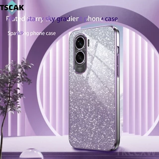 Sang Trọng Ốp Điện Thoại Dẻo Vuông Mạ Kim Tuyến Lấp Lánh Cho honor 90 lite 90 80 70 60 pro 80 se 60 se