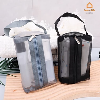 Túi Lưới nylon Đựng Mỹ Phẩm / Đồ Vệ Sinh Cá Nhân Sức Chứa Lớn Đa Năng Tiện Dụng Khi Đi Du Lịch