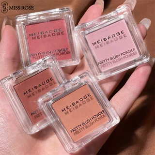 Miss Rose Meibaoge Phấn Má Hồng đơn Màu Highlighter Contouring Blush Phấn Má Hồng Tím Xanh đào Mờ Phấn Má Hồng Tự Nhiên Màu Sữa Mơ