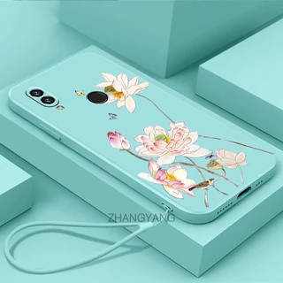 ốp lưng huawei y7 2019 y7 prime y7 pro 2019 y9 2019 Ốp Điện Thoại tpu Viền Thẳng Chống Rơi Thời Trang Và Xinh Xắn Kèm Dây Đeo Cho huawei y7 2019 y7 prime y7 pro 2019 y9 2019